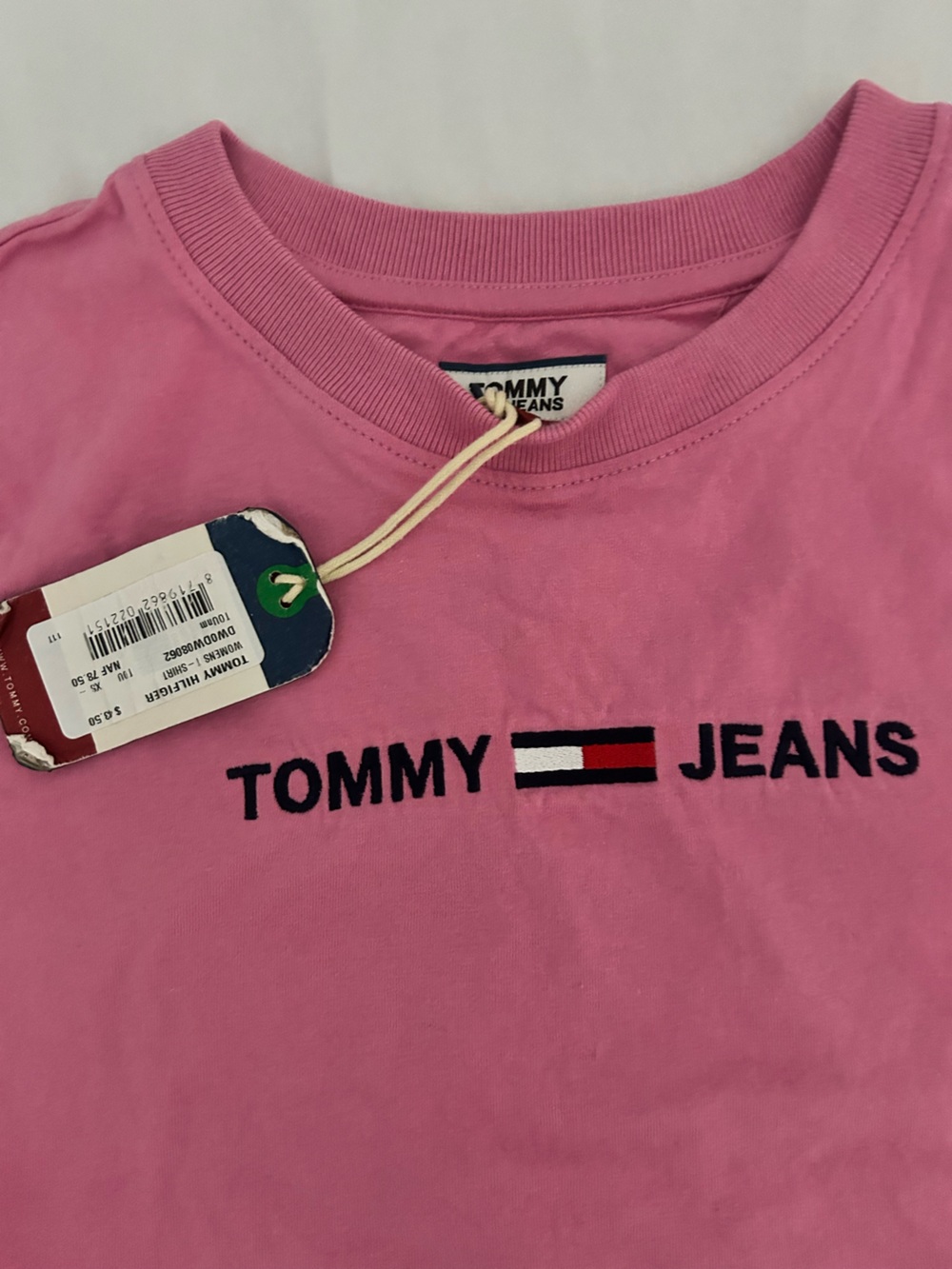 Tommy Hilfiger Pink Logo Crewneck Tee